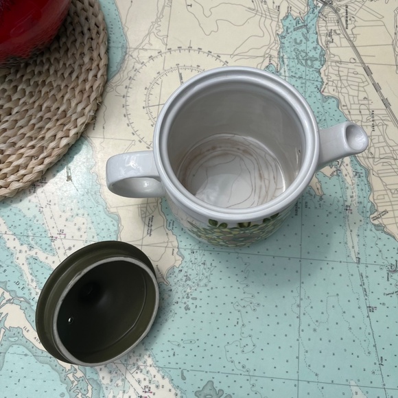 Vintage 60s Floral Teapot Mirage Ironstone Ware by Myott England - Picture 3 of 7